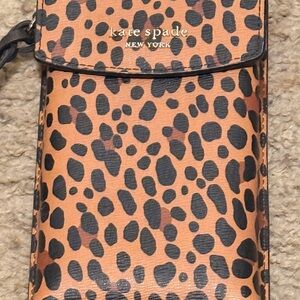 Kate Spade Black and Tan Leopard Crossbody